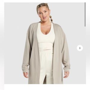 Gymshark X Whitney Simmons Oversized Robe - Colour Mink - Size Small